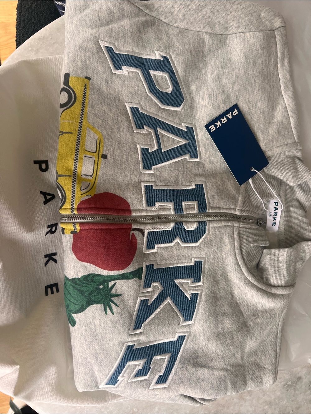 PARKE NYC Pop-Up zip sweatshirt - Picture 3 of 3